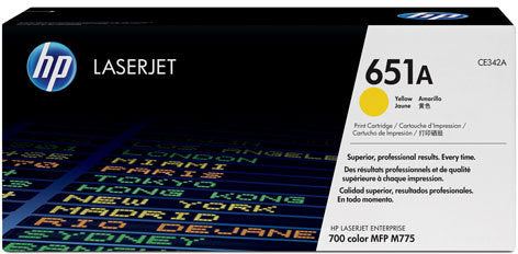HP Cartouche toner 651A yellow CE342A LJ Enterpr.700 M775 16'000 p.
