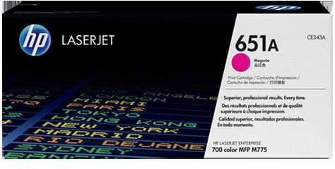 HP Cartouche toner 651A magenta CE343A LJ Enterpr.700 M775 16'000 p.