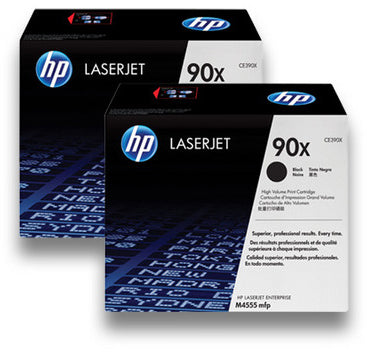 HP Cartouche toner 90X noir CE390XD LaserJet M4555 2 pièces