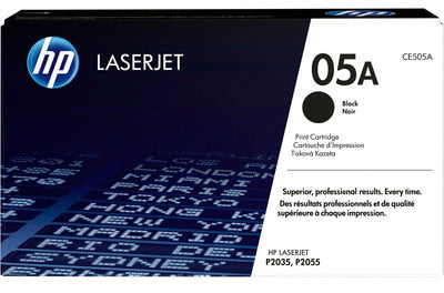 HP Cartouche toner 05A noir CE505A LaserJet P2035/55 2300 pages