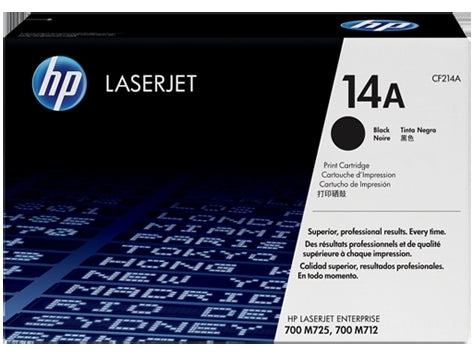 HP Cartouche toner 14A noir CF214A LJ Enterpr.700 M712 10'000 p.