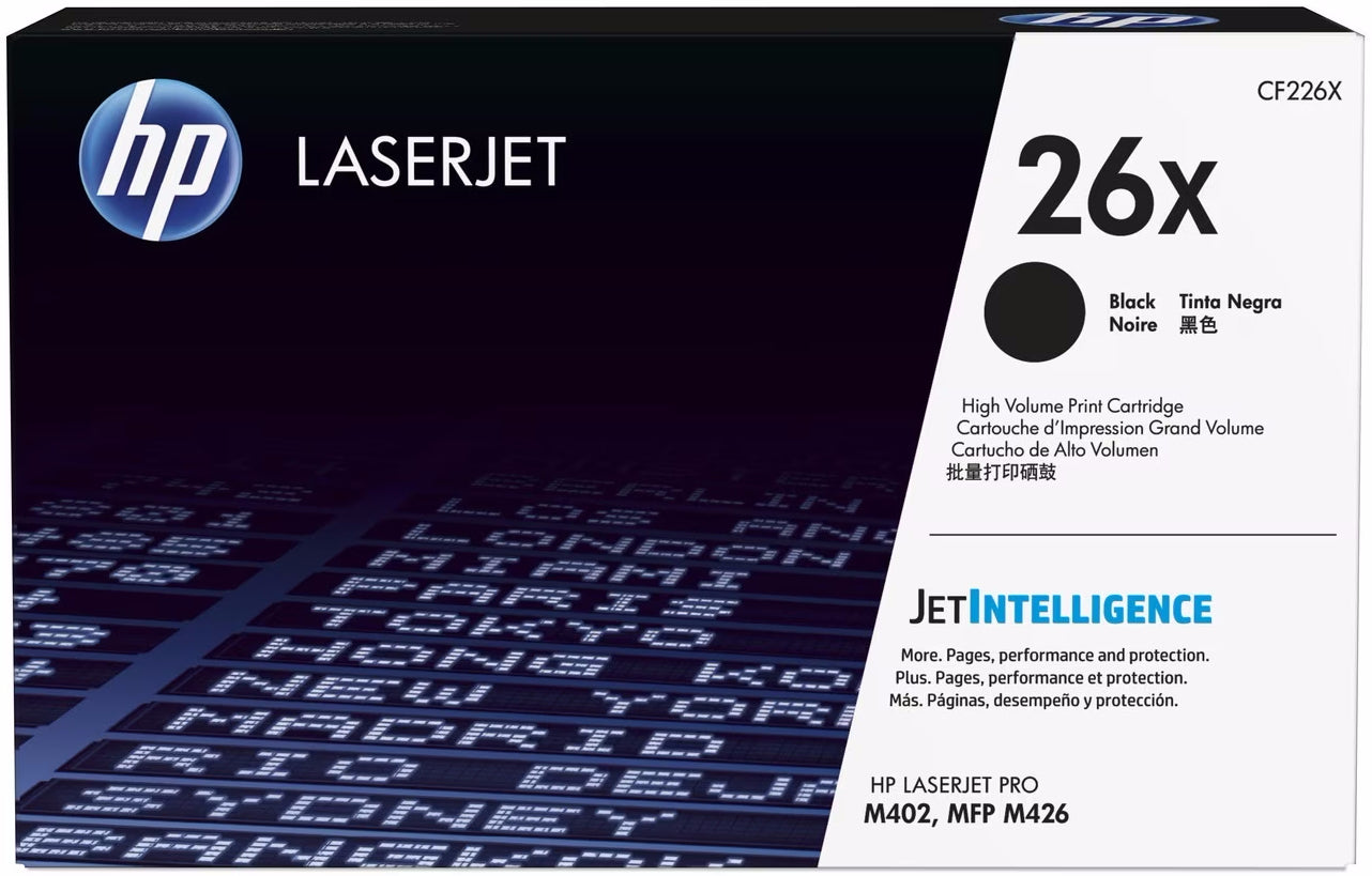 HP Cartouche toner 26X noir CF226X LJ Pro M402/MFP M426 9000 p.