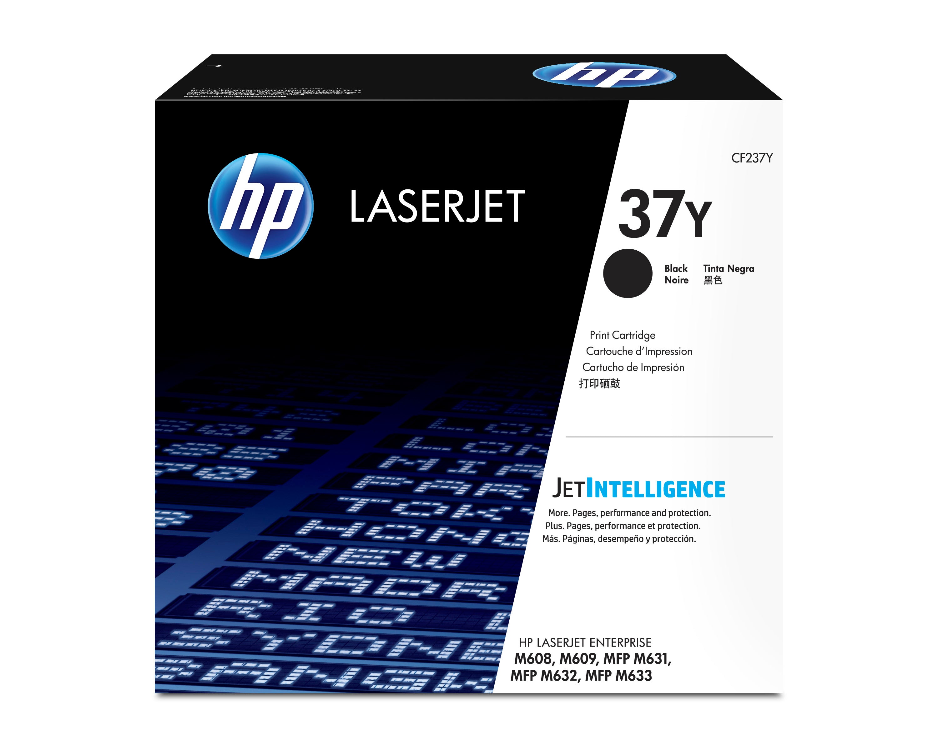 HP Cartouche Toner 37Y noir CF237Y LJ Enterprise M608 41'000 p.
