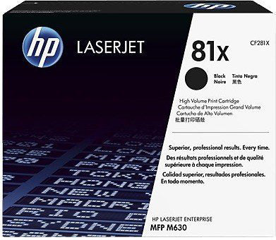 HP Cartouche toner 81X noir CF281X LJ Enterprise M630 25'000 p.
