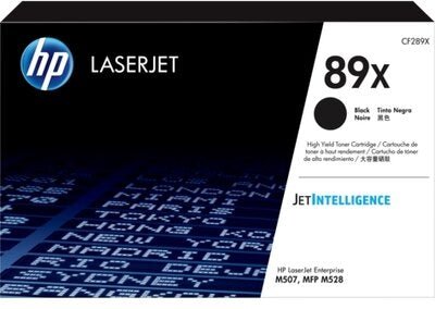 HP Cartouche toner 89X noir CF289X LJ Enterprise M507 10'000 p.