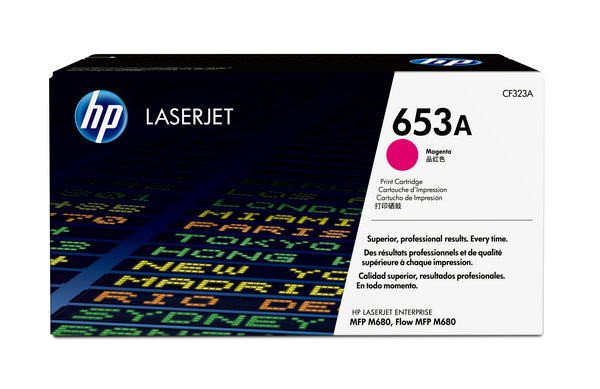 HP Cartouche toner 653A magenta CF323A CLJ Enterprise M680 16'500 p.