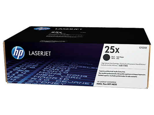 HP Cartouche toner 25X noir CF325X LJ Enterprise M806 40'000 p.