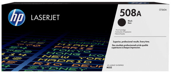 HP Cartouche toner 508A noir CF360A CLJ Enterprise M552 6000 p.