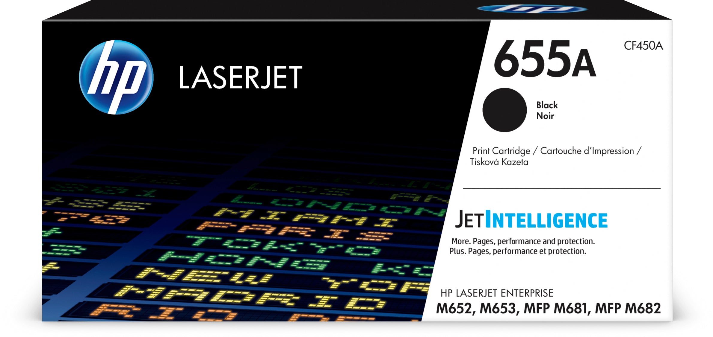 HP Cartouche Toner 655A noir CF450A CLJ Enterprise M652 12'500 p.