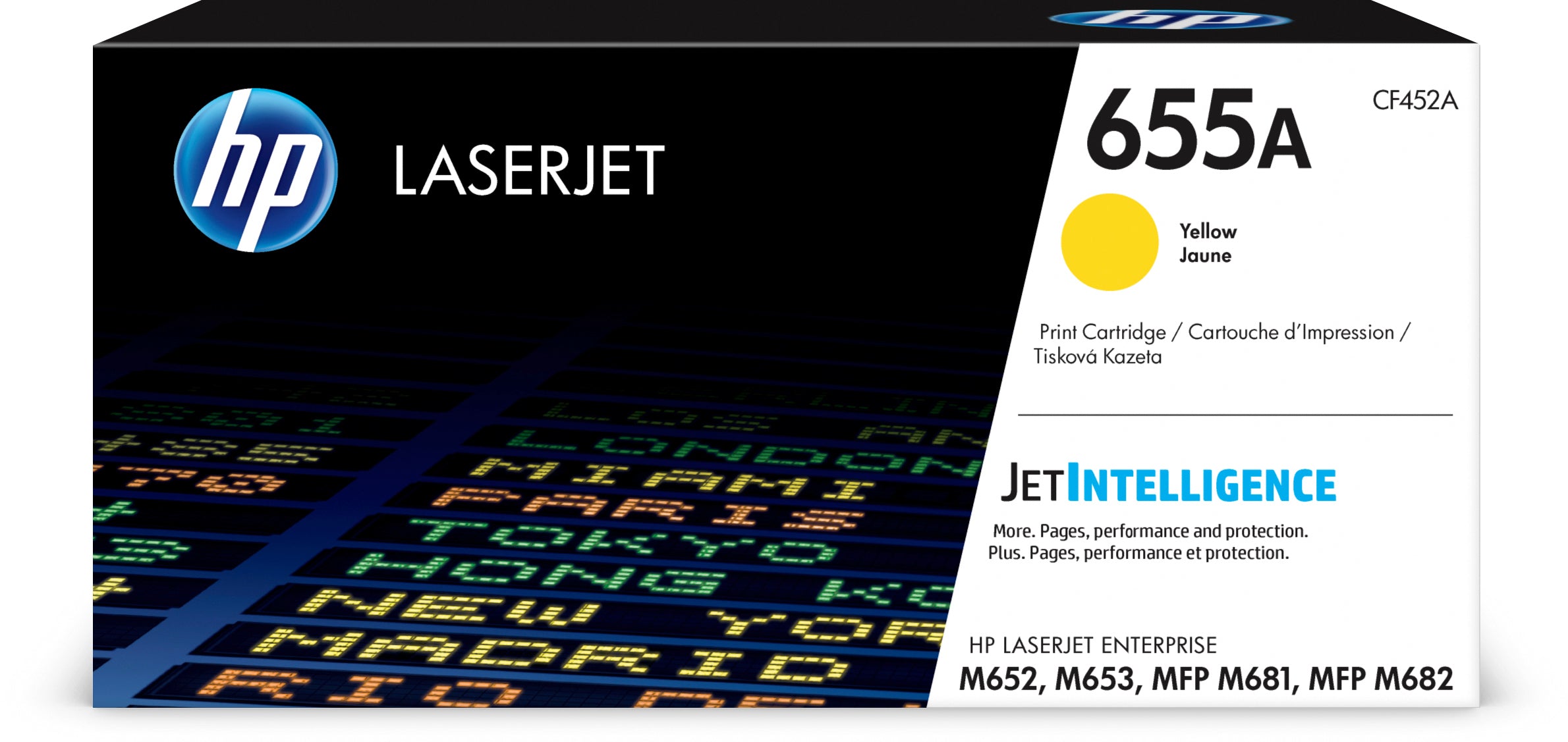 HP Cartouche Toner 655A yellow CF452A CLJ Enterprise M652 10'500 p.