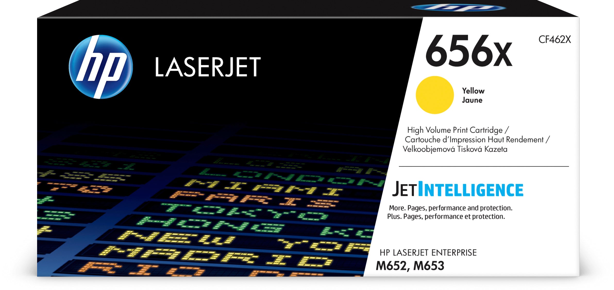 HP Cartouche Toner 656X yellow CF462X CLJ Enterprise M652 22'000 p.