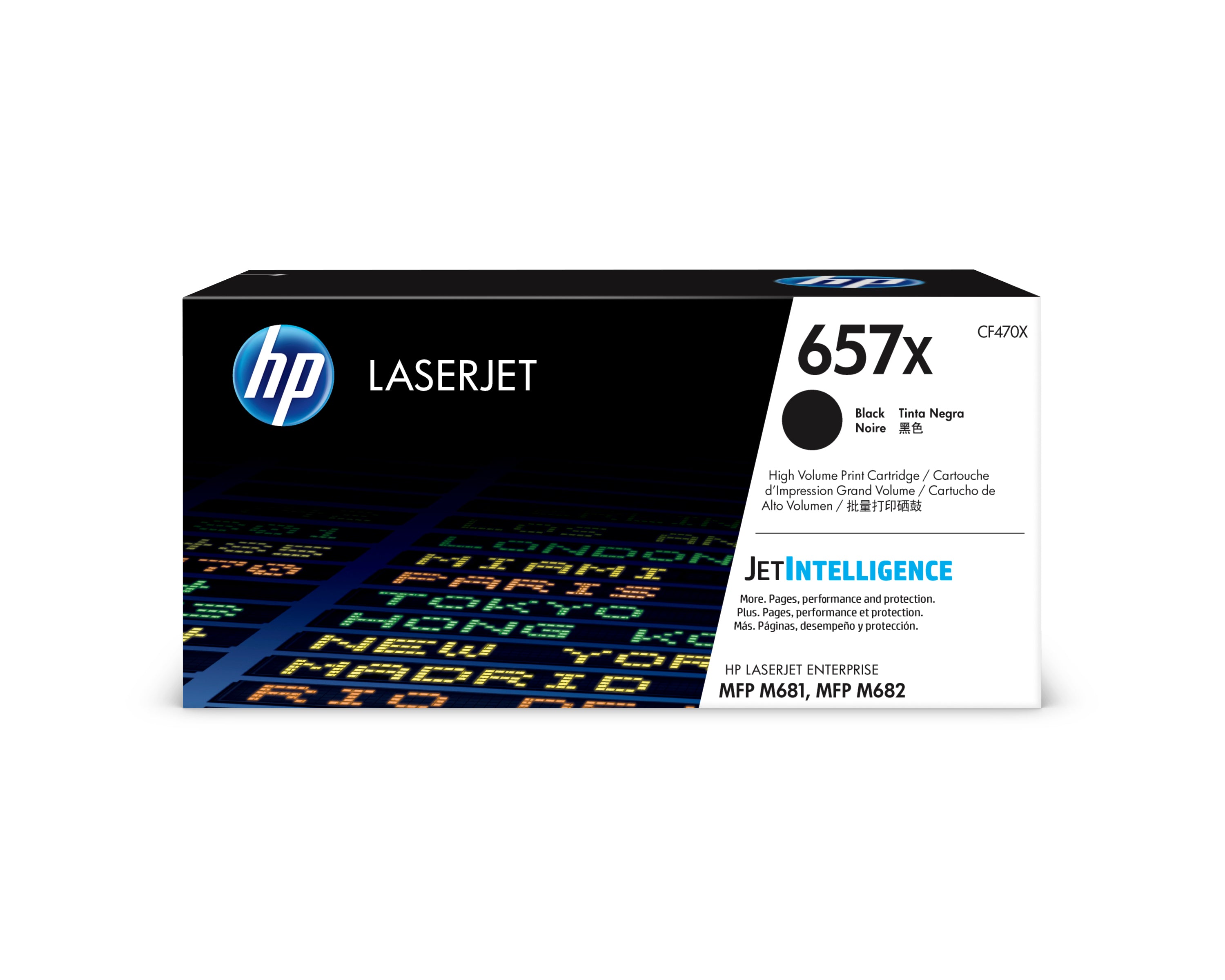 HP Cartouche Toner 657X noir CF470X CLJ Enterprise M681 28'000 p.
