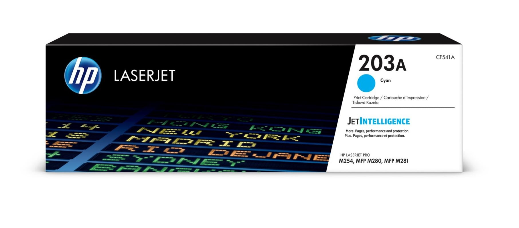 HP Cartouche Toner 203A cyan CF541A CLJ Pro M254/MFP M280 1300 p.