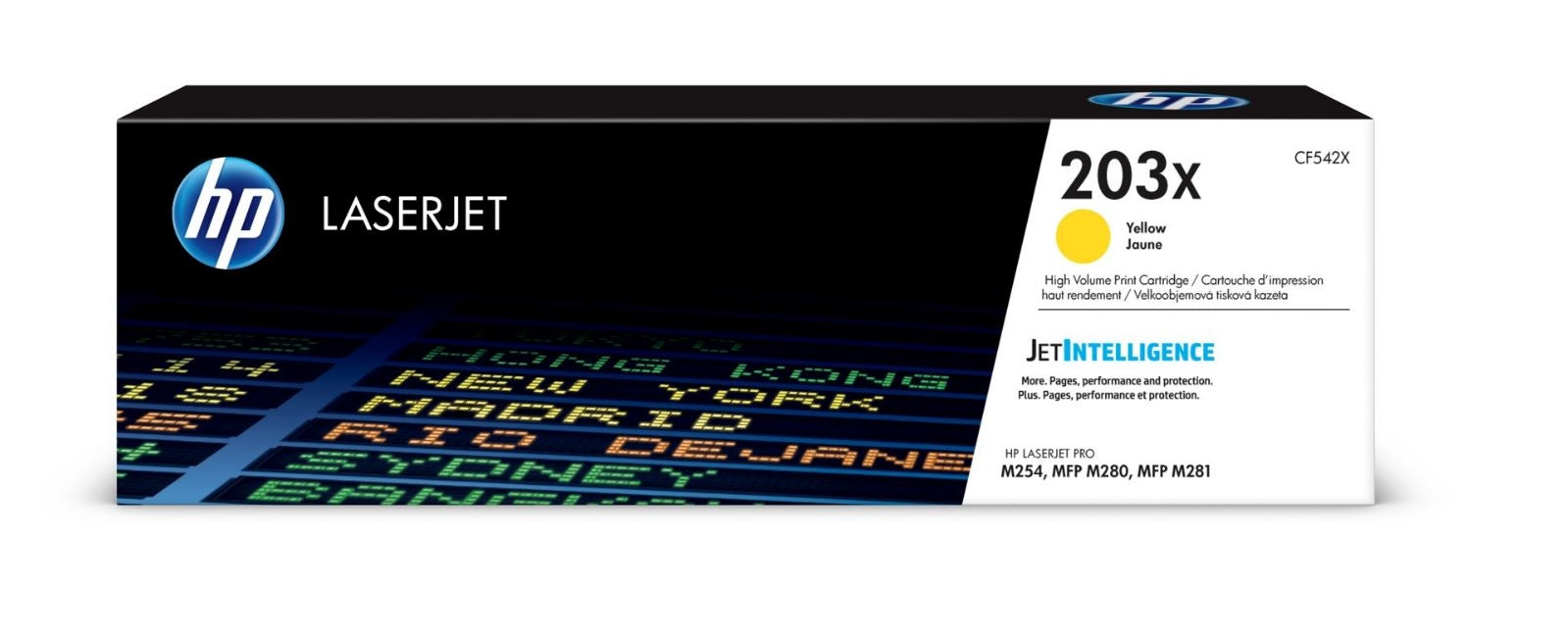HP Cartouche Toner 203X yellow CF542X CLJ Pro M254/MFP M280 2500 p.