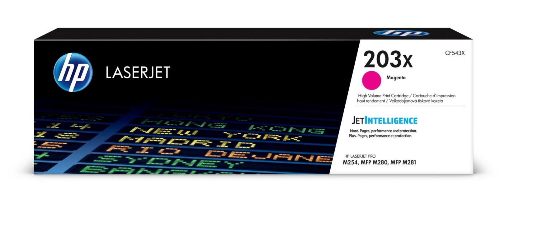 HP Cartouche Toner 203X magenta CF543X CLJ Pro M254/MFP M280 2500 p.