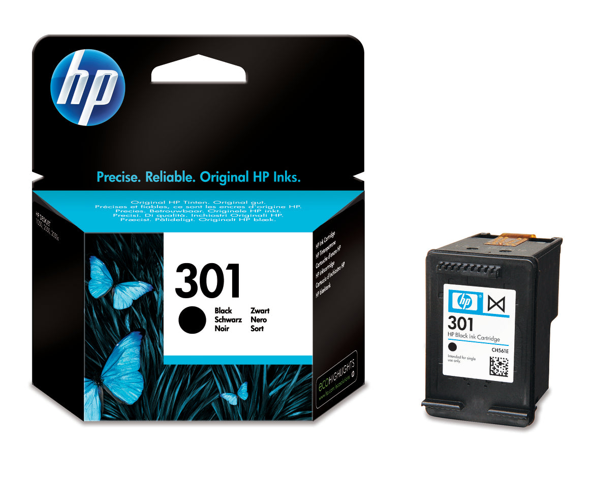 HP Cartouche d'encre 301 noir CH561EE DeskJet 2050 190 pages