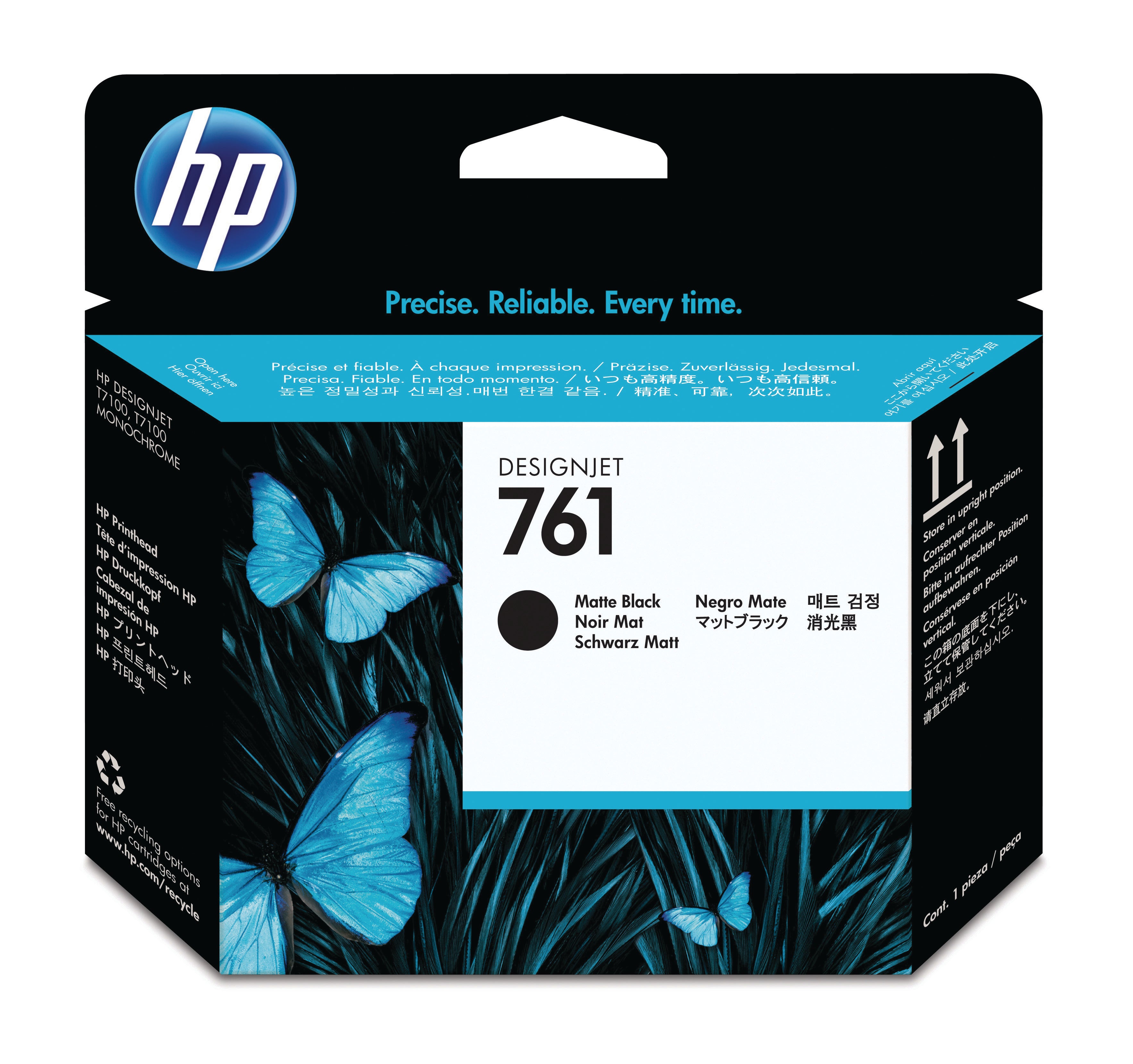 HP Tête d'imp. 761 matte black CH648A DesignJet T7100