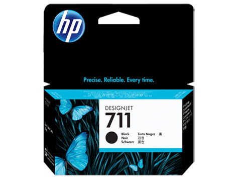 HP Cart. d'encre 711 noir CZ129A DesignJet T120/520 38ml