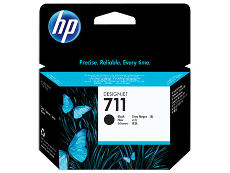 HP Cart. d'encre 711 HY noir CZ133A DesignJet T120/520 80ml