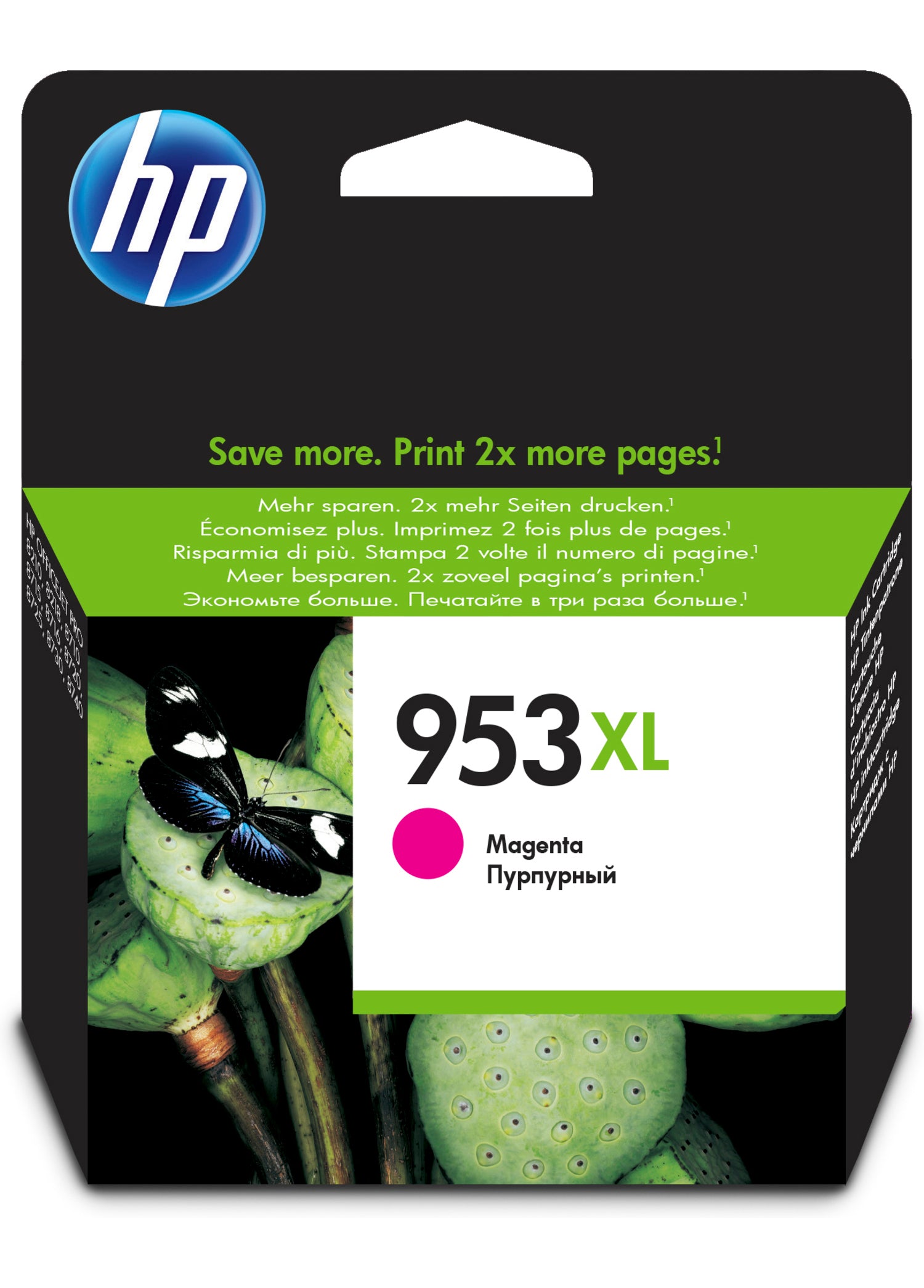 HP Cart. d'encre 953XL magenta F6U17AE OfficeJet Pro 8710 1450 p.