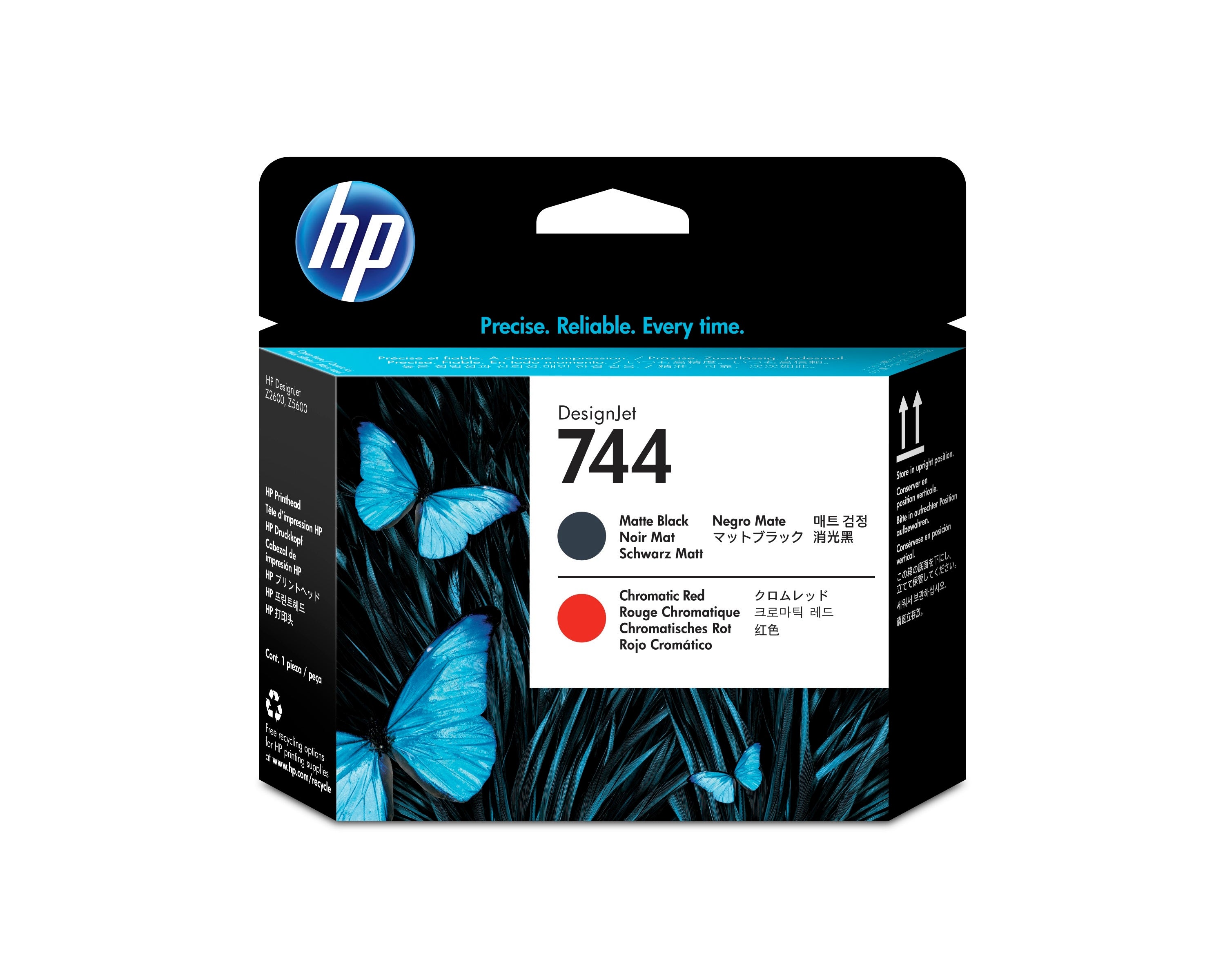 HP Tête d'im. 744 matte black/red F9J88A DesignJet Z5600
