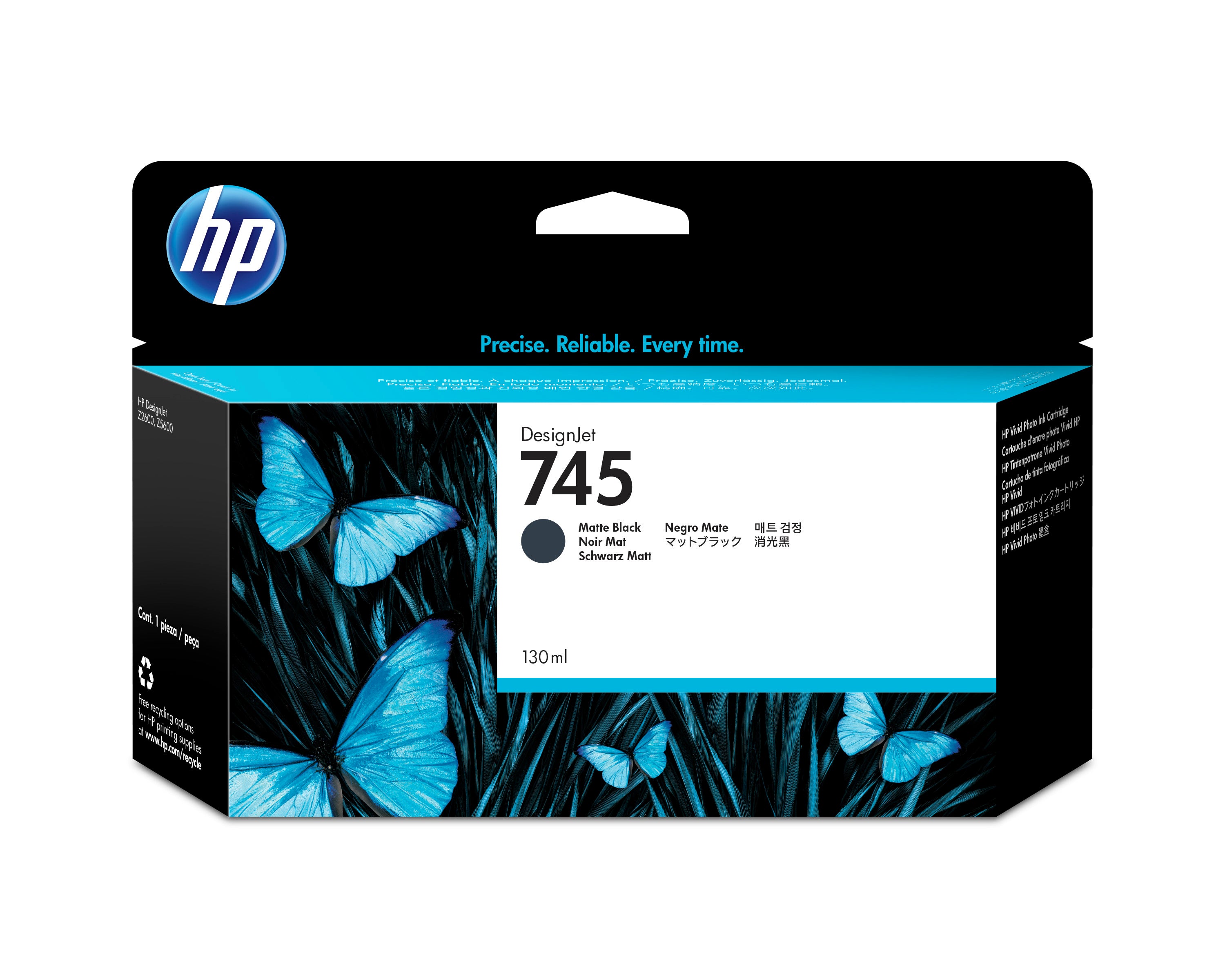 HP Cart. d'encre 745 matte black F9J99A DesignJet Z5600 130ml