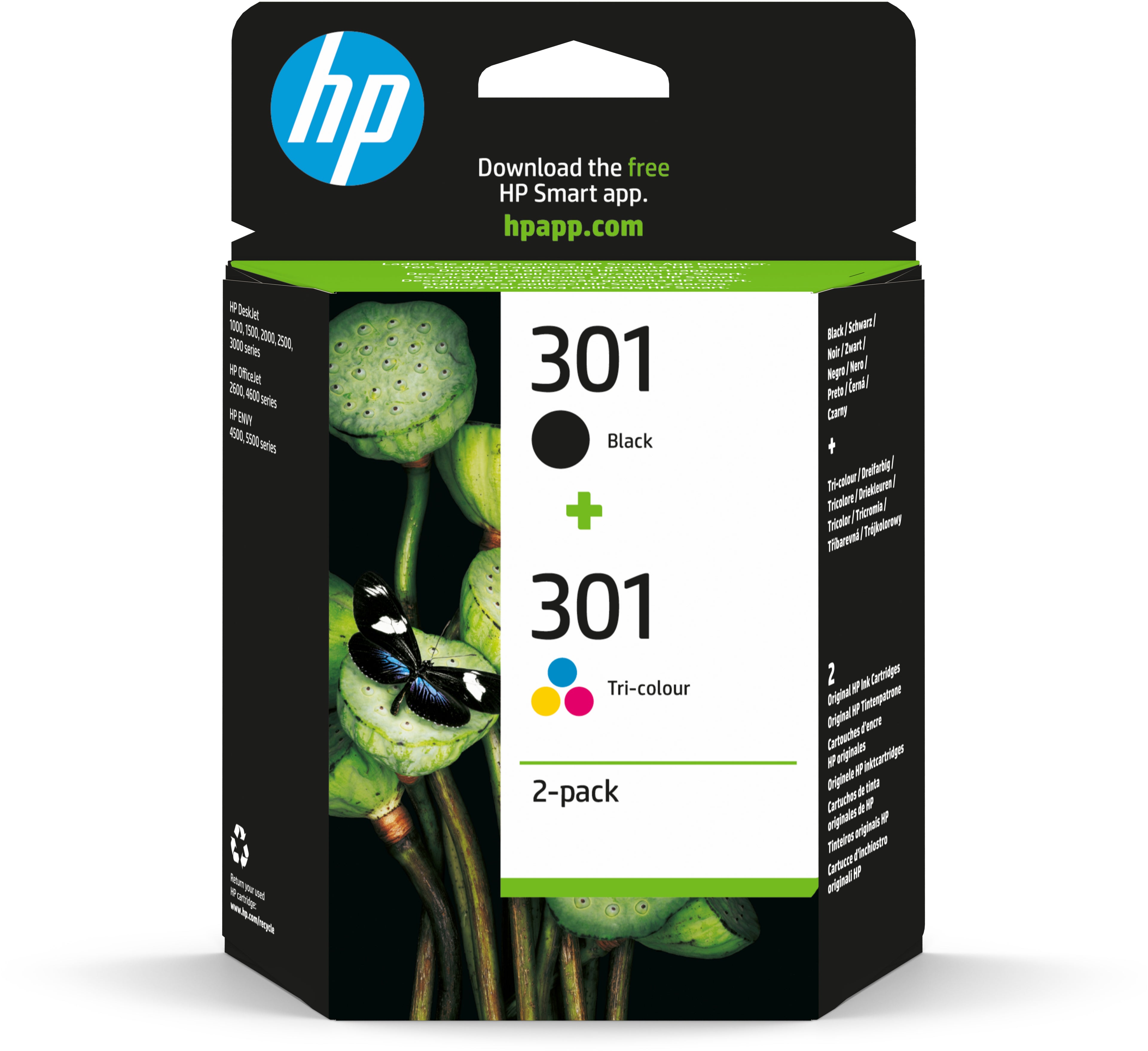 HP Combopack 301 BK/color N9J72AE DeskJet 2050 190/165 pages