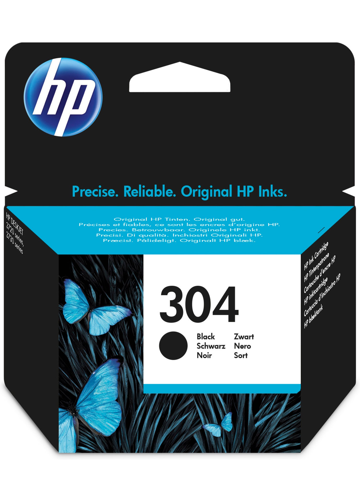 HP Cartouche d'encre 304 noir N9K06AE DeskJet 3720/30 120 pages