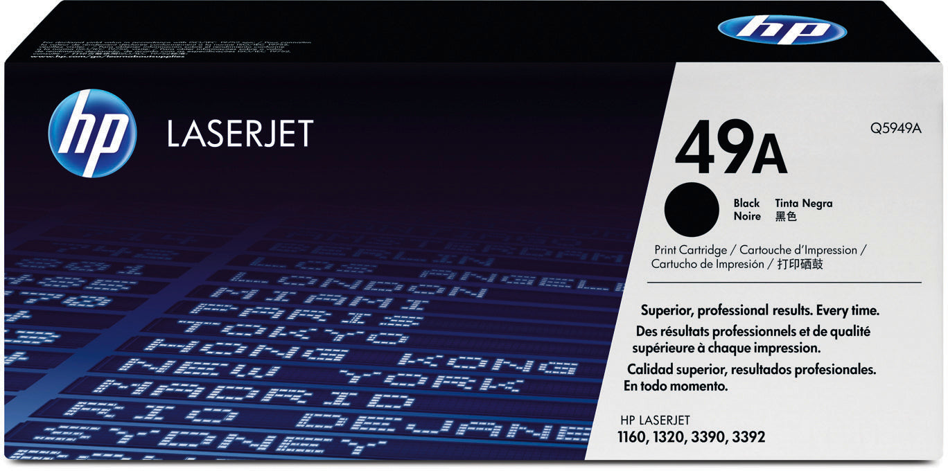 HP Cartouche toner 49A noir Q5949A LaserJet 1160/1320 2500 p.