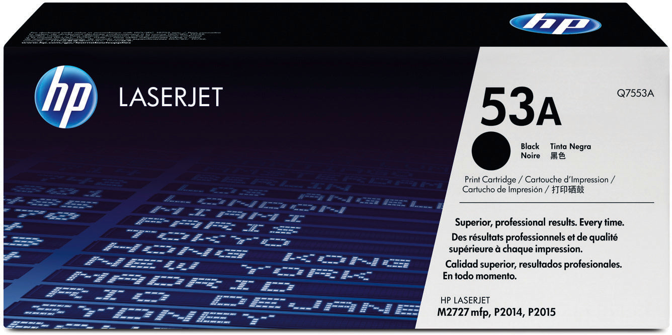 HP Cartouche toner 53A noir Q7553A LaserJet P2015 3000 pages