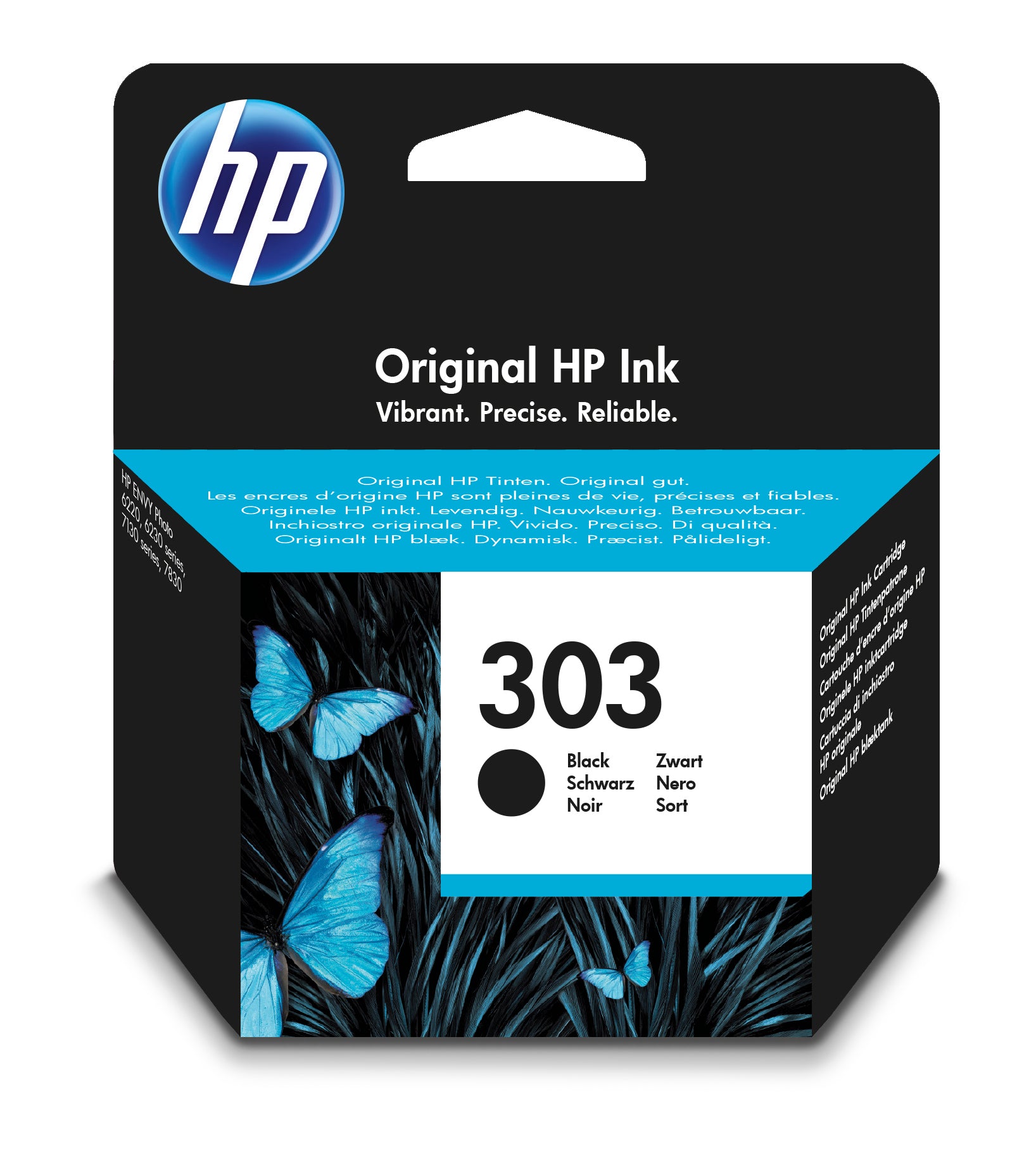 HP Cartouche d'encre 303 noir T6N02AE Envy Photo 6230 200 pages