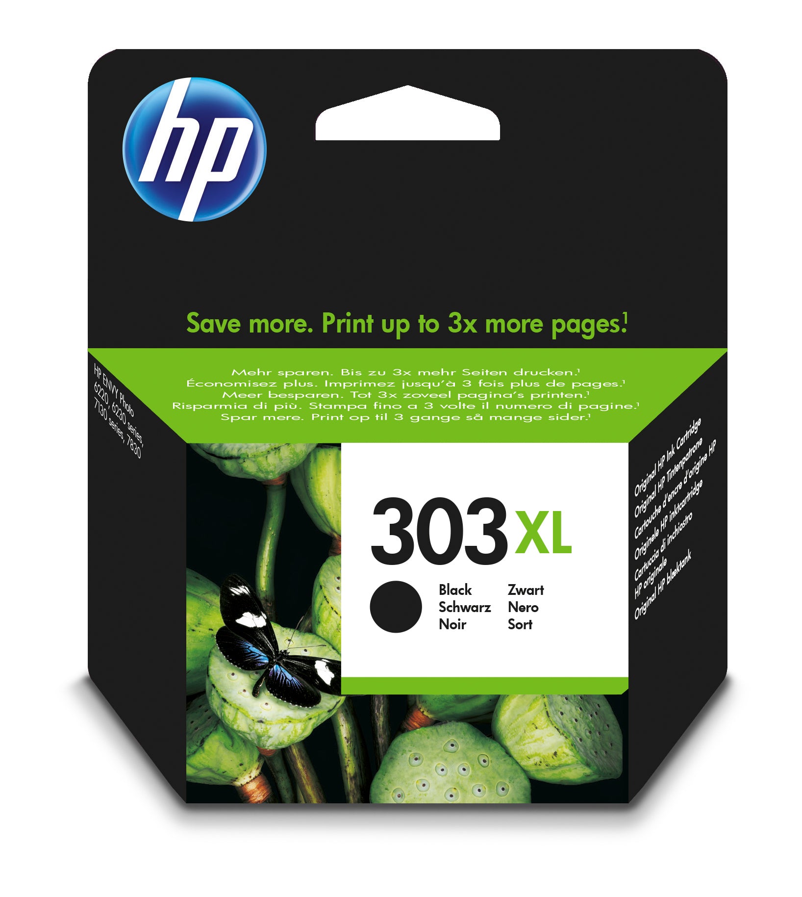 HP Cartouche d'encre 303XL noir T6N04AE Envy Photo 6230 600 pages