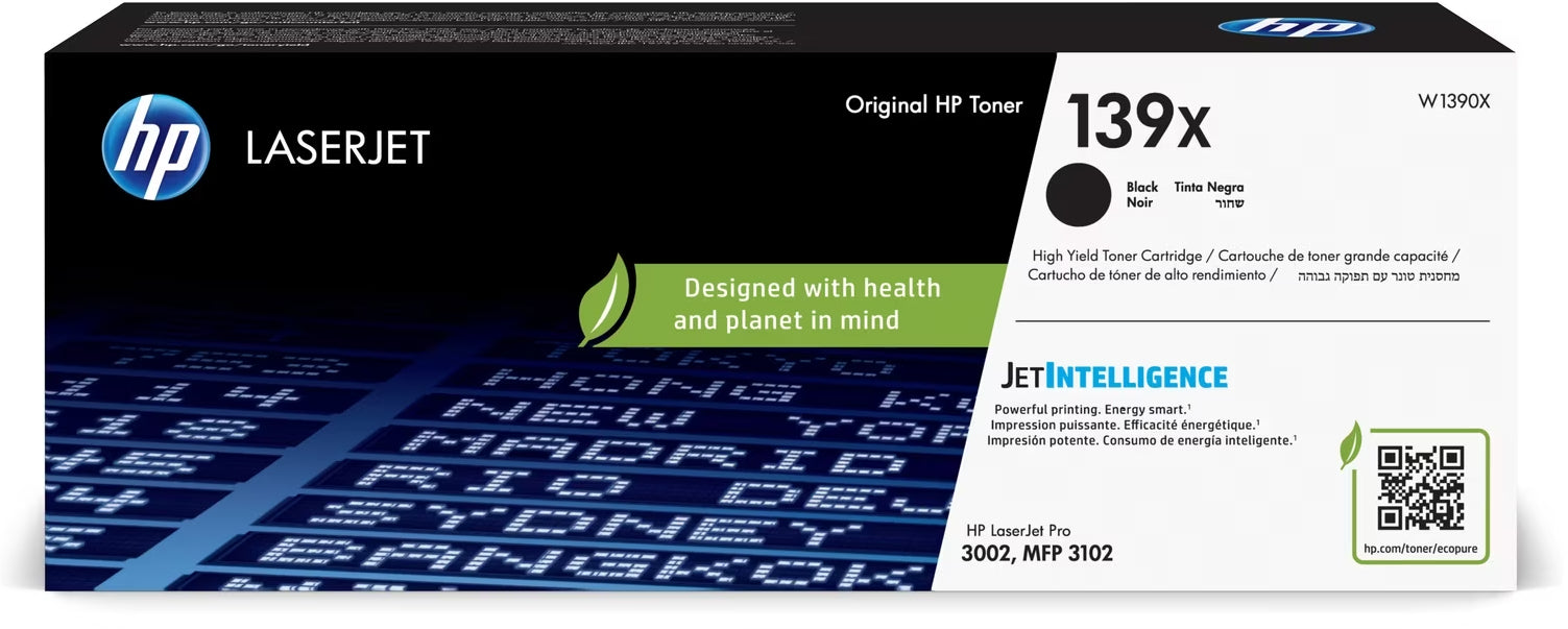HP Toner-Modul 139X noir W1390X LJ Pro 3002/MFP 3102 4000 p.