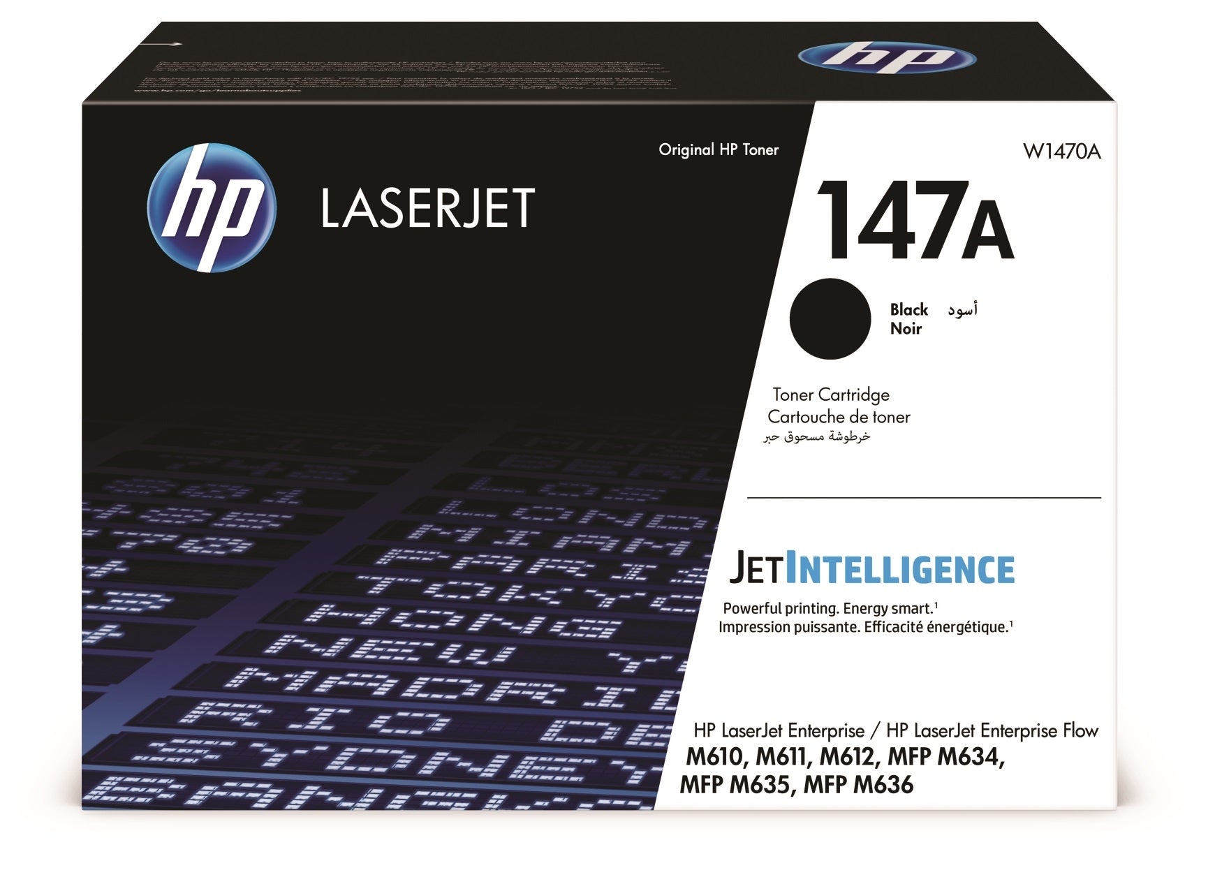 HP Cartouche toner 147A noir W1470A LJ Enterprise M610 10'500 p.