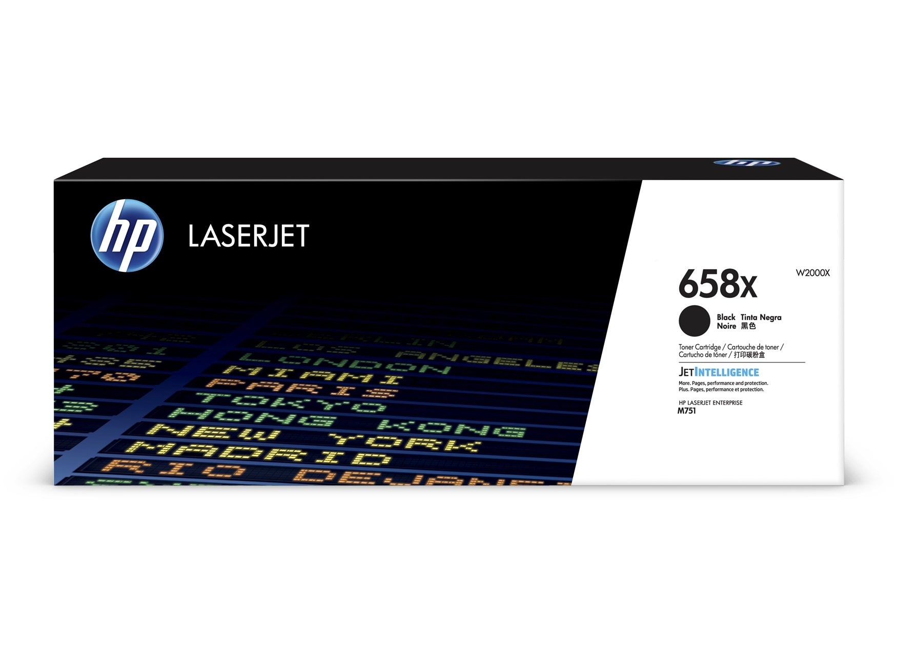 HP Cartouche toner 658X noir W2000X CLJ Enterprise M751 33'000 p.