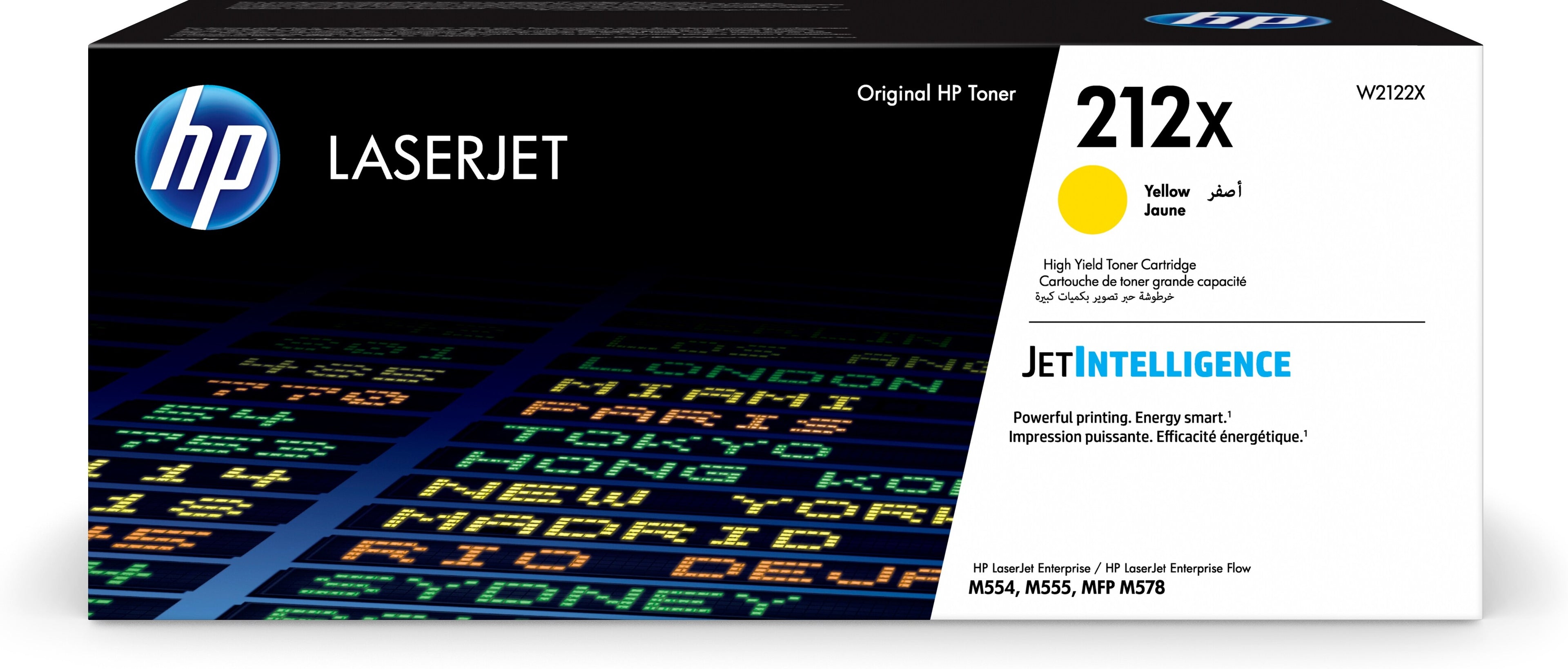 HP Cartouche toner 212X yellow W2122X CLJ Ent.M554/M555 10'000 p.