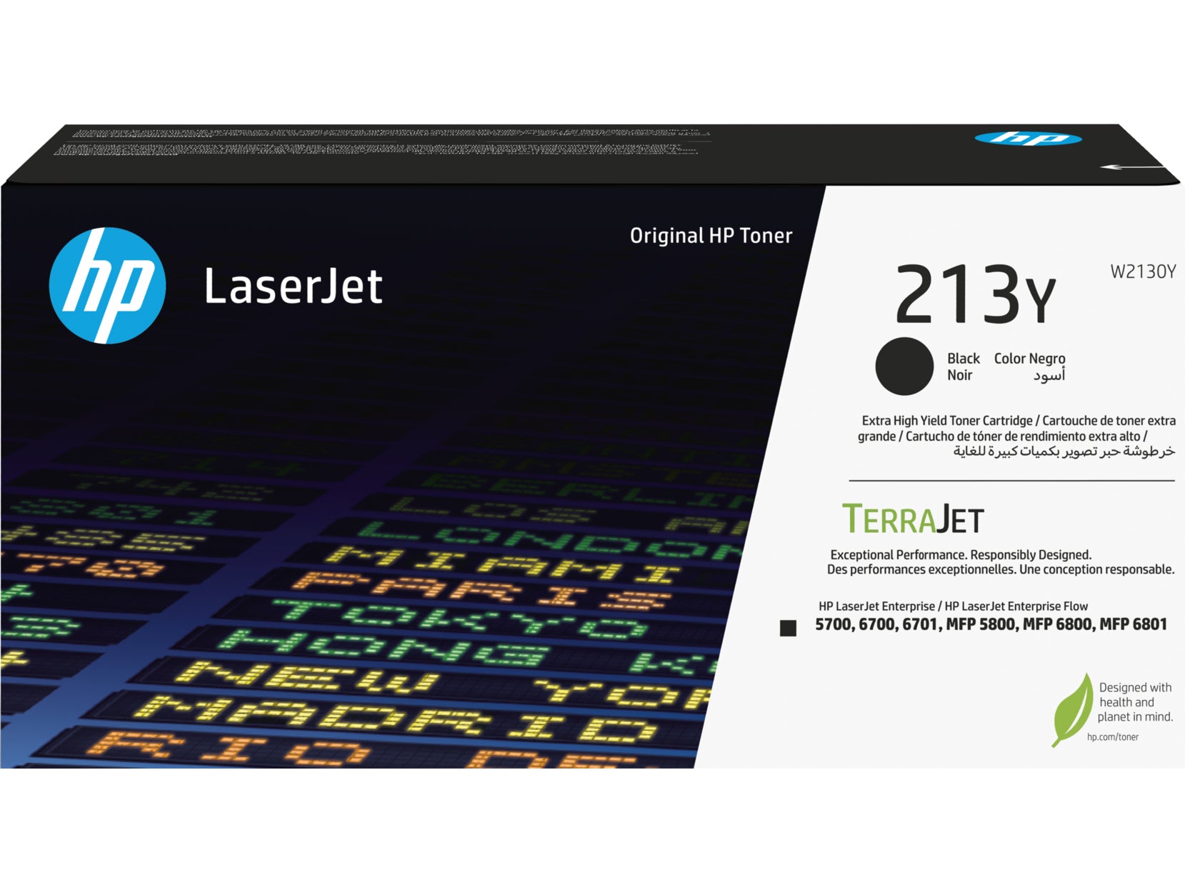 HP Cartouche toner 213Y noir W2130Y CLJ Ent.5700/MFP5800 18'000 p.