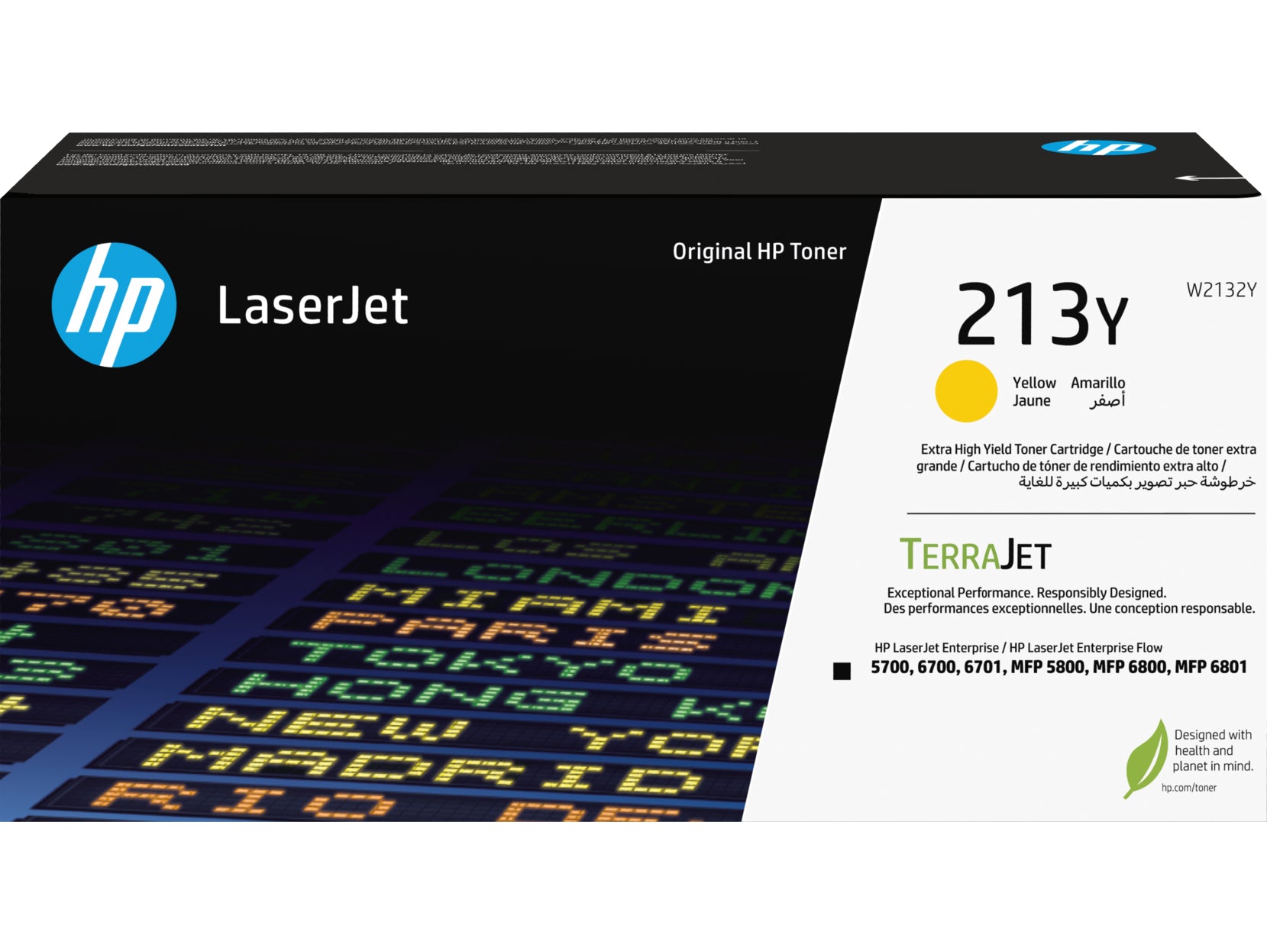 HP Cartouche toner 213Y yellow W2132Y CLJ Ent.5700/MFP5800 12'000 p.