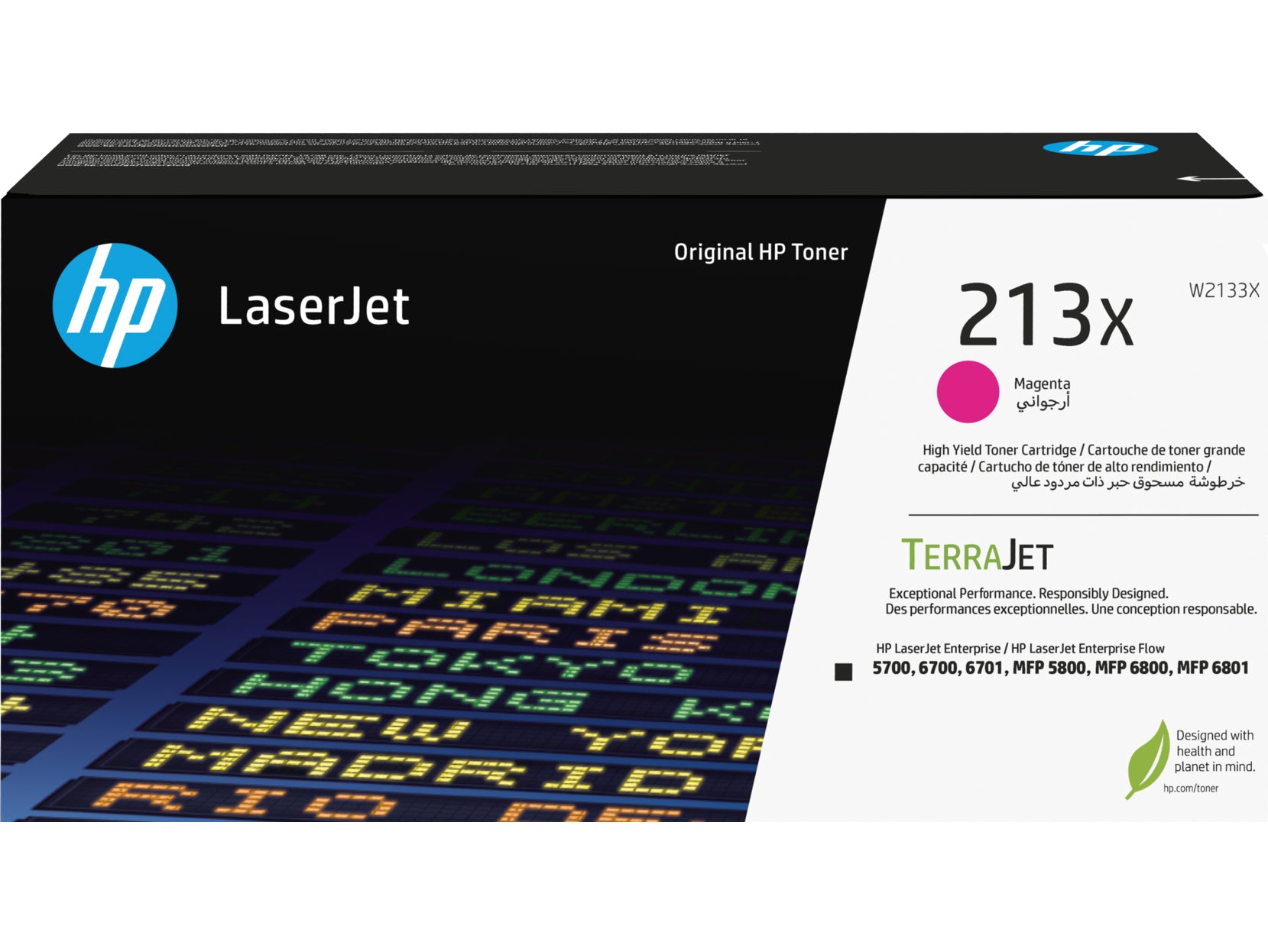 HP Cartouche toner 213X magenta W2133X CLJ Ent. 5700/MFP5800 6000 p.