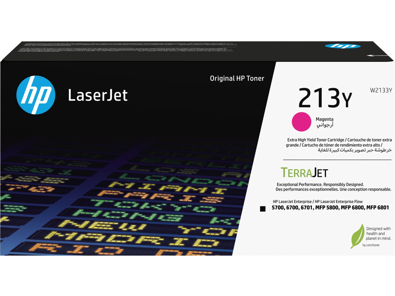 HP Cartouche toner 213Y magenta W2133Y CLJ Ent.5700/MFP5800 12'000 p.