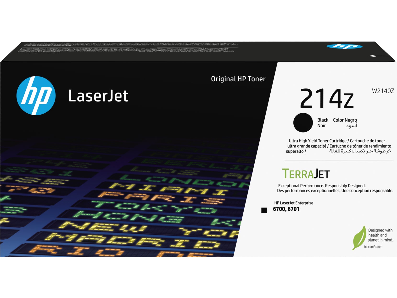 HP Cartouche toner 214Z black W2140Z CLJ Enterprise 6700 31'000 p.