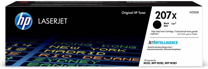 HP Cartouche toner 207X noir W2210X CLJ Pro M255/282/283 3150 p.