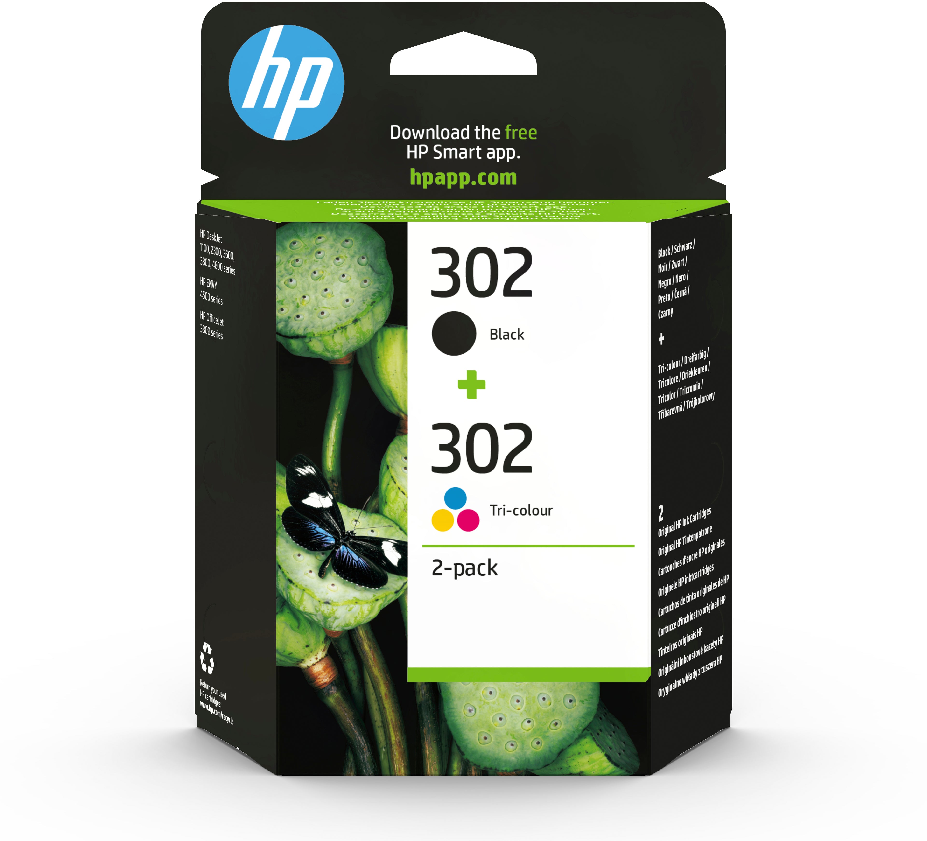 HP Combopack 302 BK/color X4D37AE OfficeJet 3830 190/165 pages