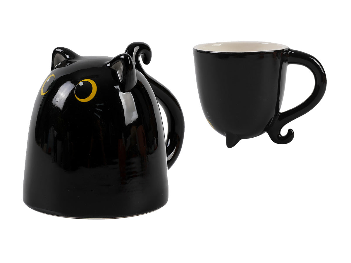 I-TOTAL Tasse Up & Down 300ml XL2518 Cat black