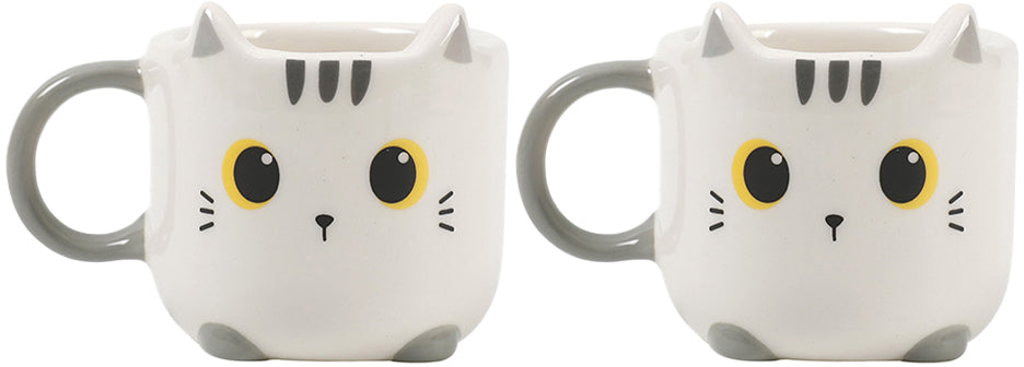 I-TOTAL Tasse à expresso Set à 2 pcs XL2520D White Cat