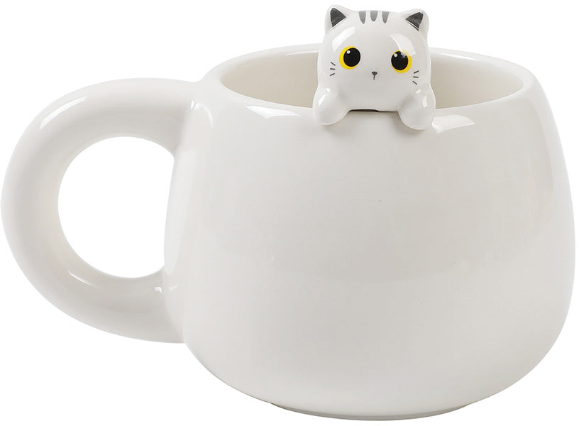 I-TOTAL Tasse 450ml XL2525A White Cat