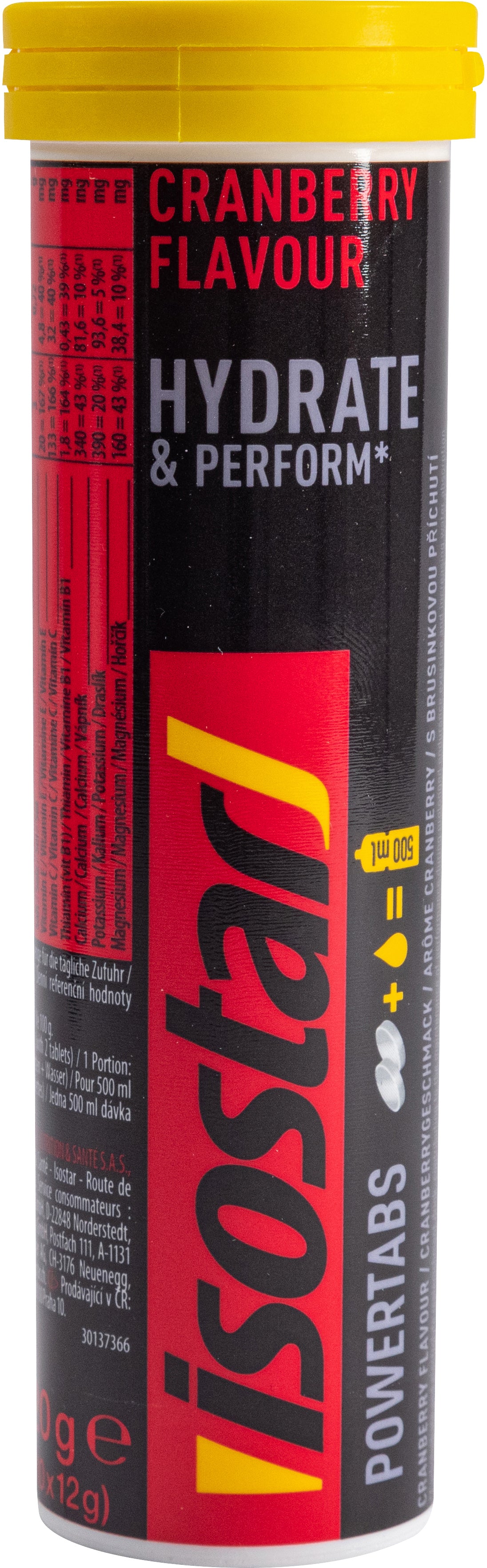 ISOSTAR Powertabs Cranberry 402174902 12g, 10 pcs.