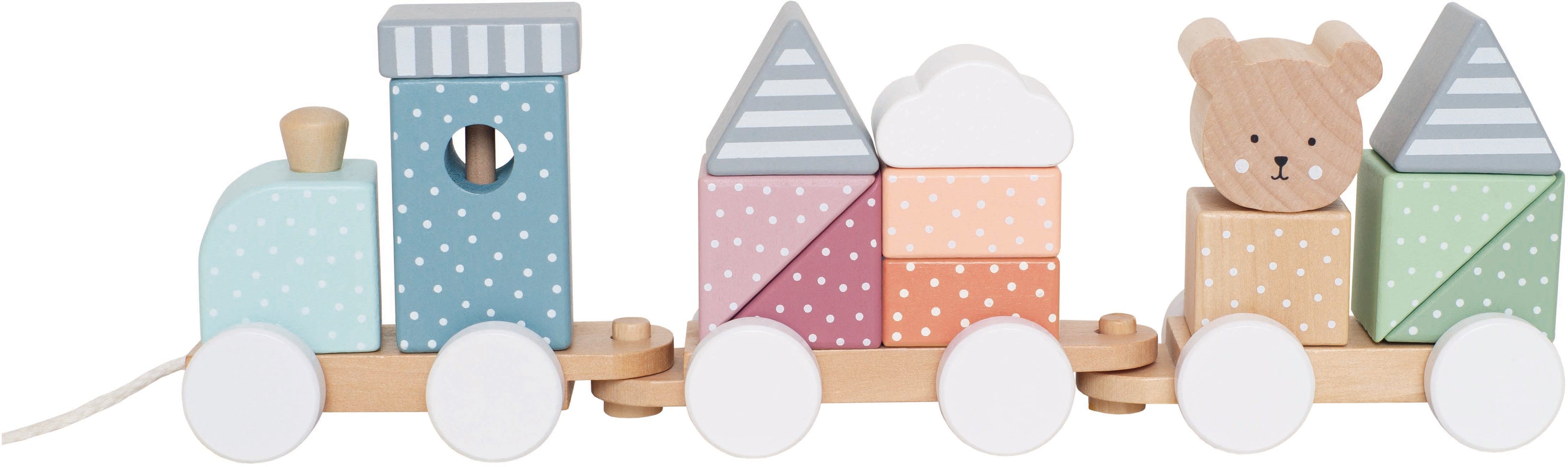 JABADABAD Train avec blocs teddy