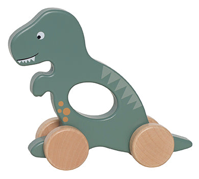 JABADABAD Dino en bois avec roues