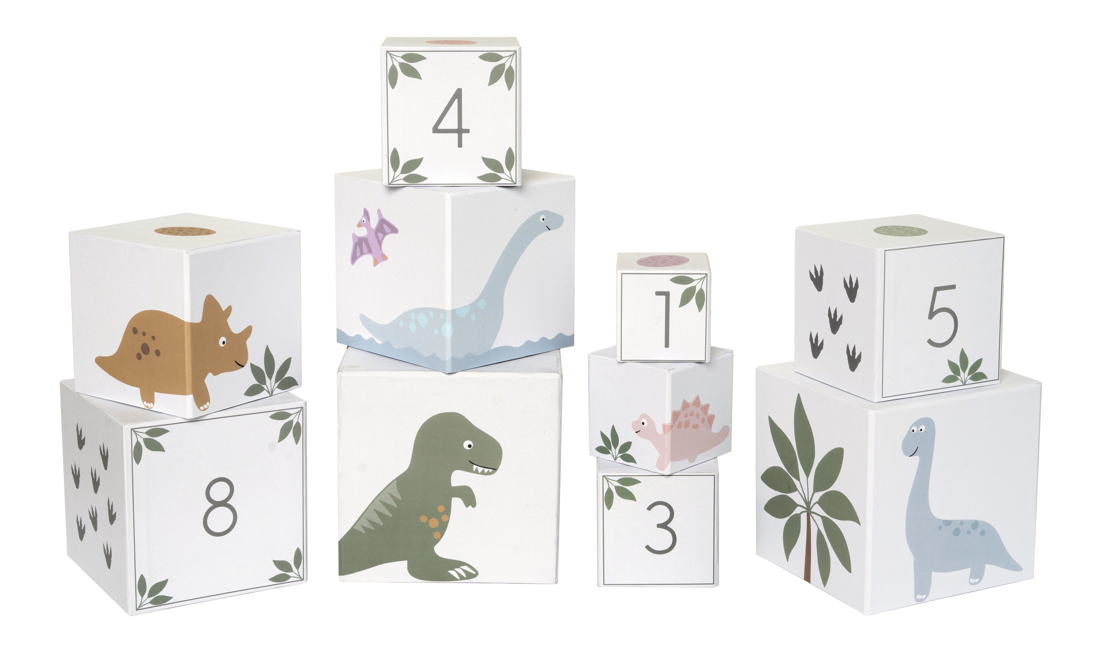 JABADABAD Cubes empilables Dino